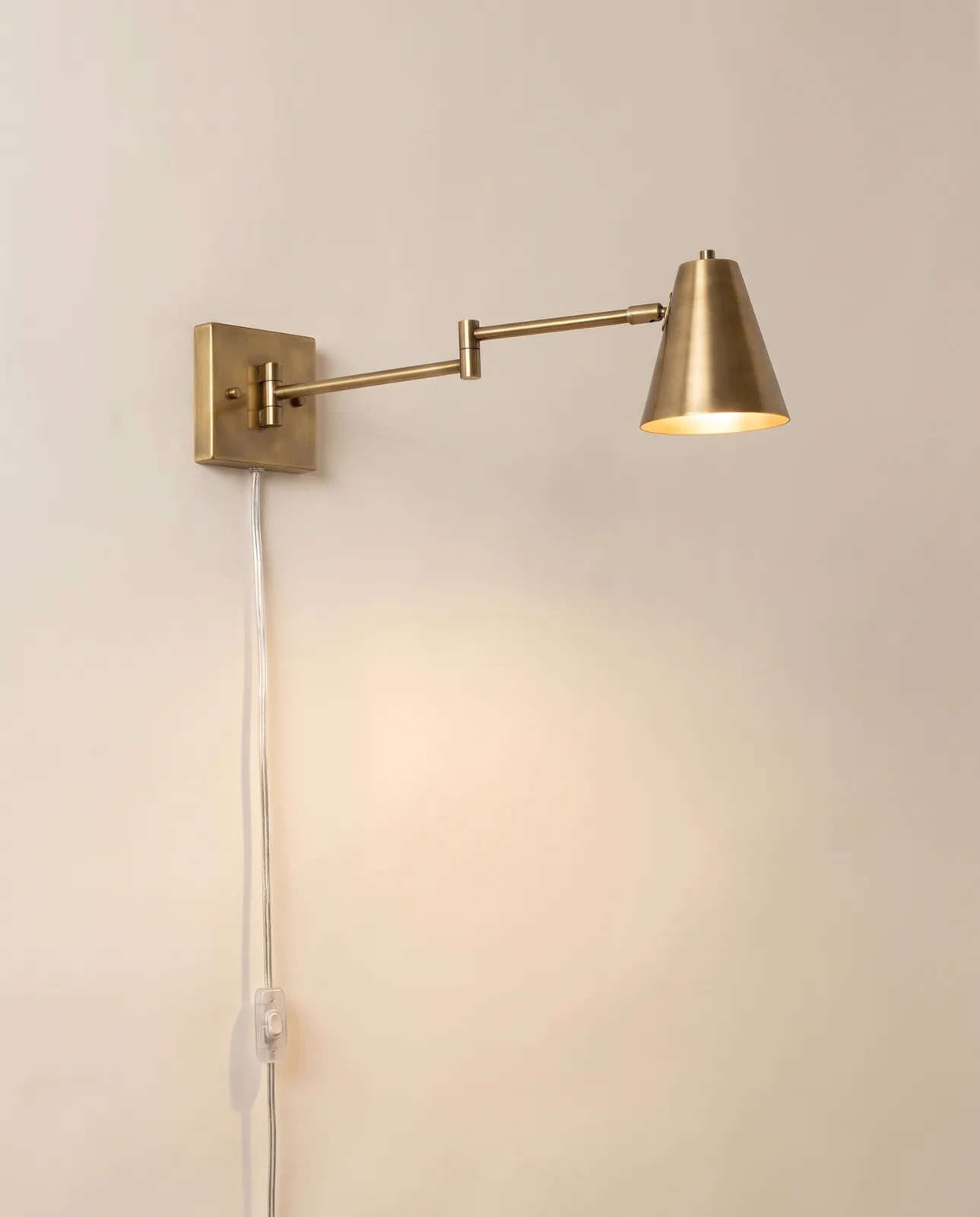 Tallis Swing-Arm Plug-In Sconce